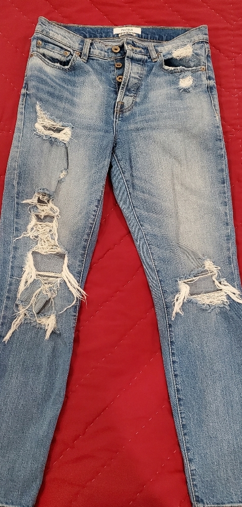 Pistola distressed boyfriend jeans size 26